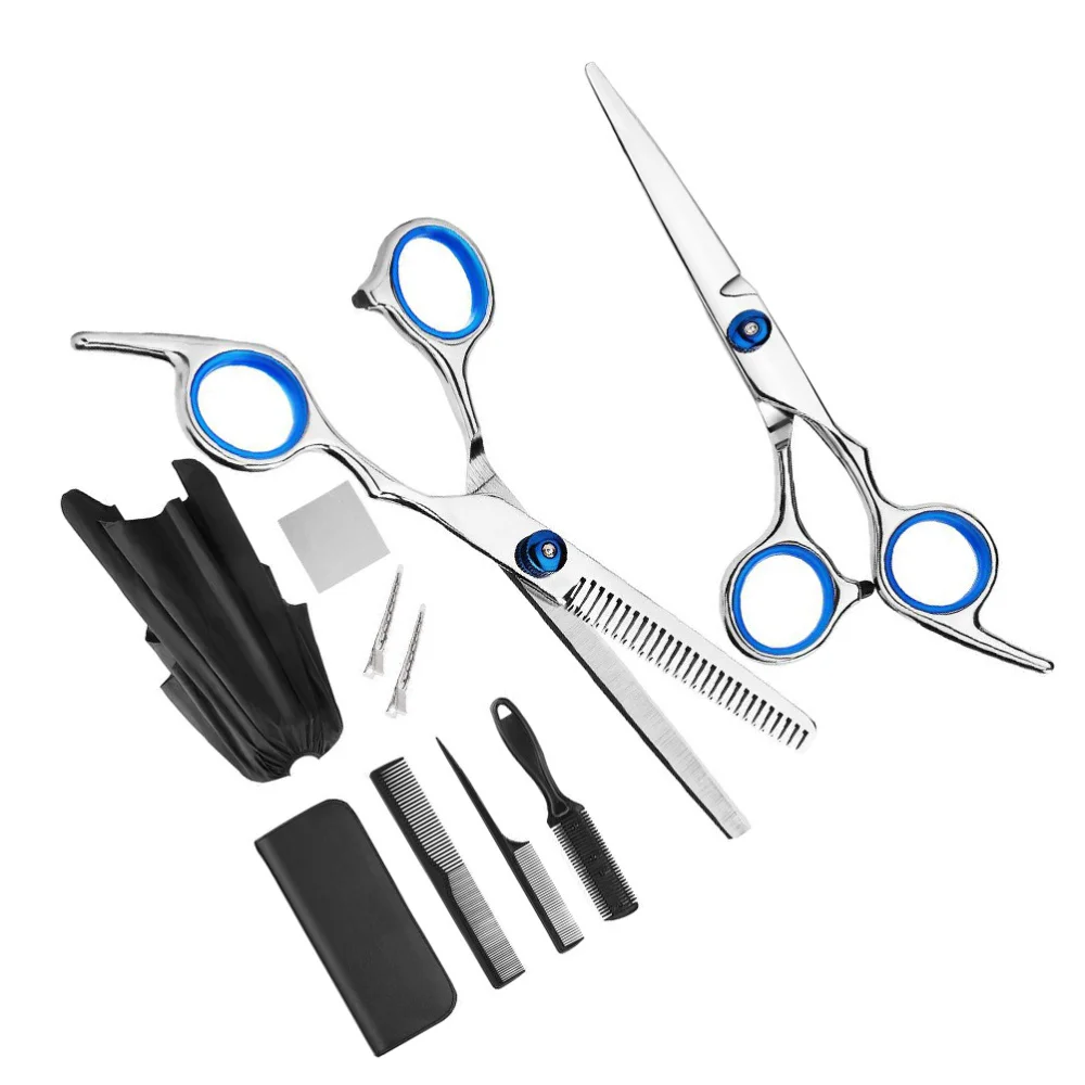 

1Set Practical Haircut Scissors Hair Trimming Scissors Salon Supply Silver Black