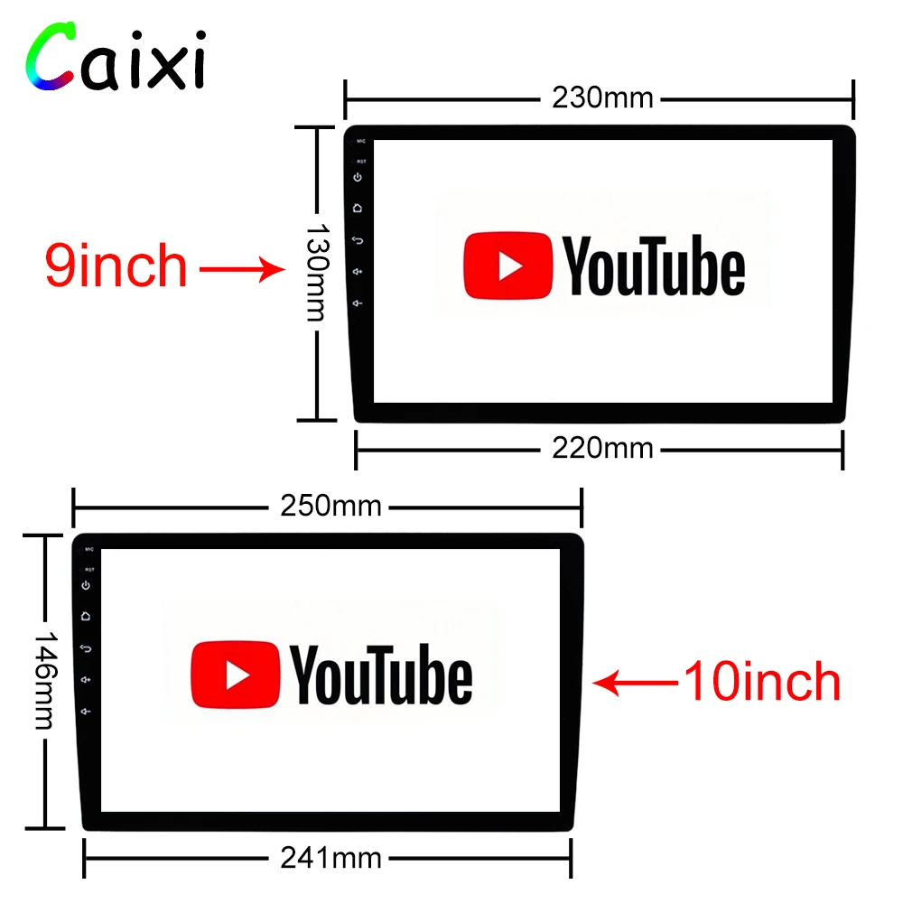 Автомагнитола 9/10 дюйма мультимедийный видеоплеер Android 9 0 2 din 1 для Nissan Toyota Kia VW Suzuk