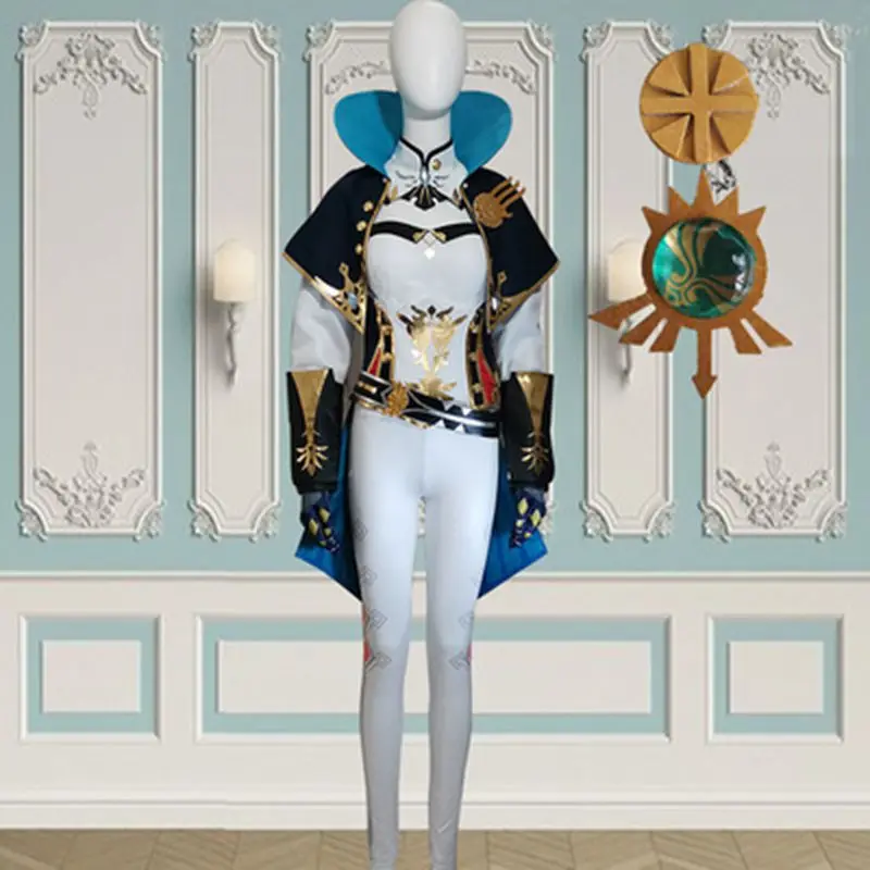 

2022 Anime Peripheral Halloween Set New Game Genshin Impact West Wind Knights Cosplay Dress Up Masquerade Christmas Gift
