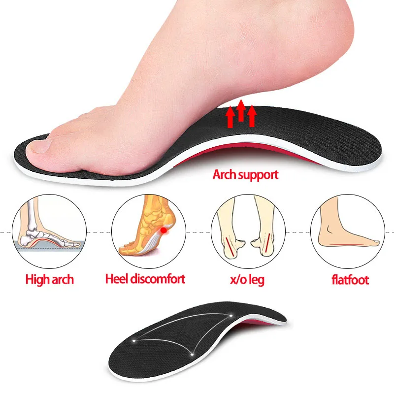 Orthotic Insole Arch Support Flatfoot Orthopedic Insoles For Feet Ease Pressure Of Air Movement Damping Cushion