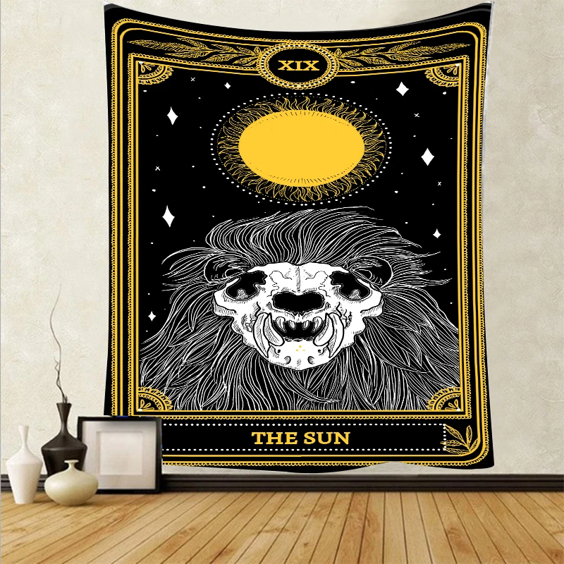 

The Star Tapestry Wall Hanging Boho Hippie Tarot Cards Mandala sun Tapestry Tenture Murale Tapiz de pared tela