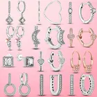 Серьги серебряного цвета, висячие серьги для женщин, оригинальные модные украшения