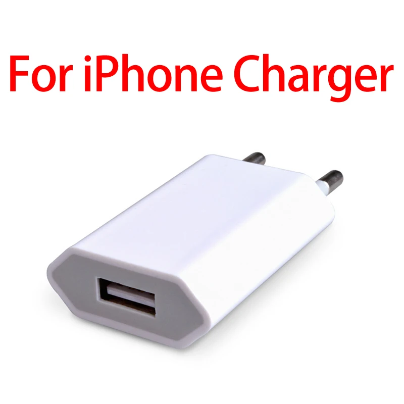 For iPhone Charger 20 шт./лот, дорожное USB зарядное устройство для samsung huawei iPhone XS Max X XR 7 Plus 8 6 6s iPad SE 5 5S, штепсельная вилка европейского стандарта - Тип штекера: For iPhone Charger