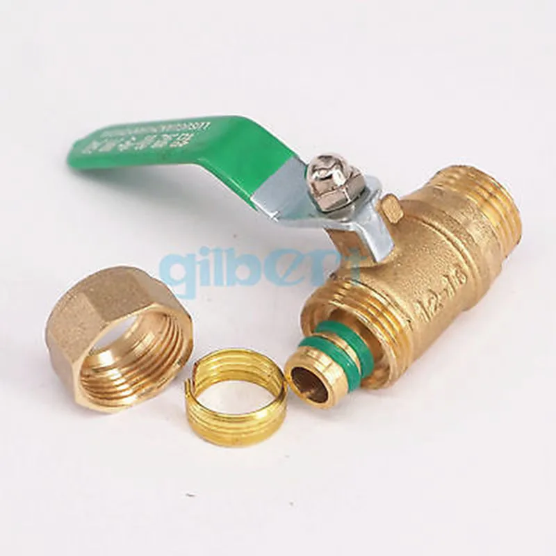 16x20 мм IDxOD Pex-AL-Pex труба x 3/4 &quotBSP Женский латунный компрессионный шар Vave для