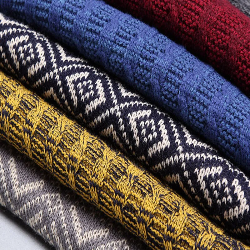 Зимний длинный вязаный шарф для пары