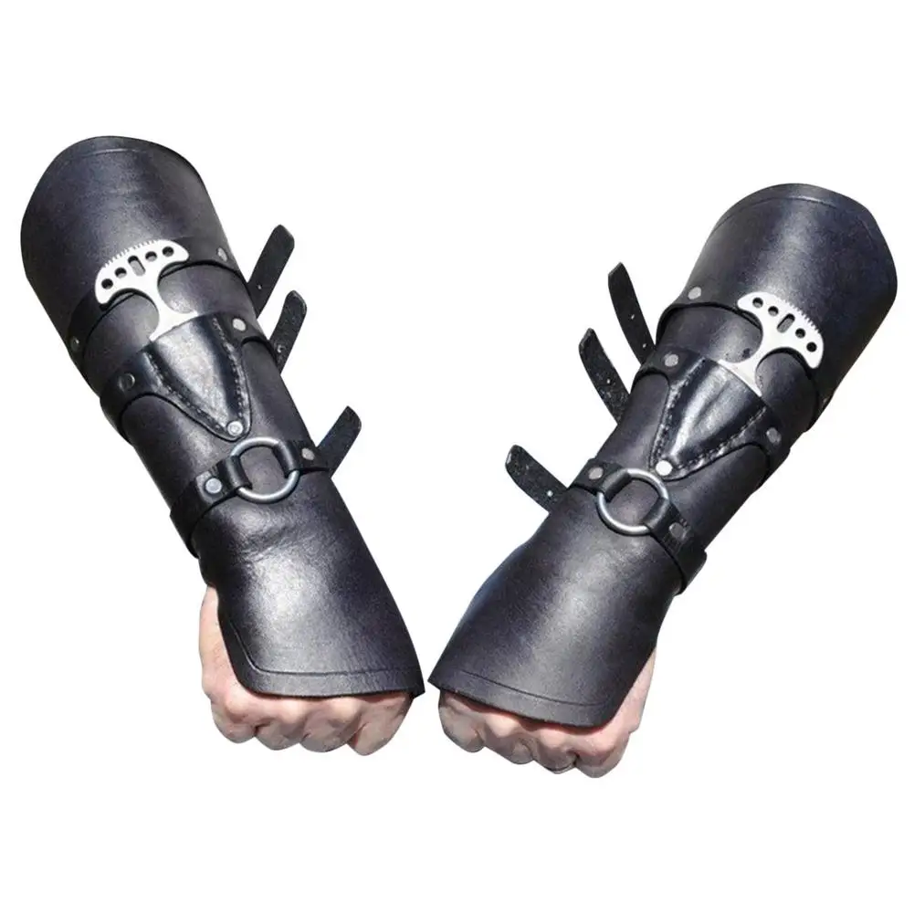 

Retro Leather Arm Guard Bracer Medieval Steampunk Men's Arm Guards Adjustable Tightness Arm Guard For Various Occasions Cosp