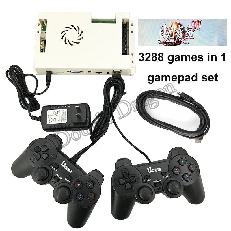 

Pandora Box 9H проводной беспроводной USB геймпад набор 3288 в 1 аркадная игра PCB доска 51 3d игры HDMI для ТВ ПК PS3 ЖК-проектор и т. Д.