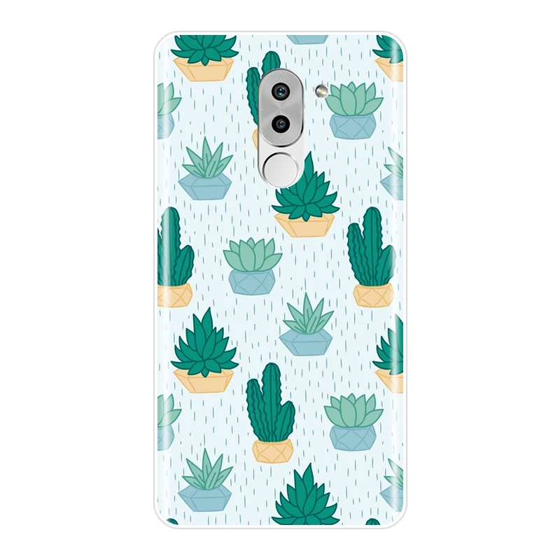 Мягкий силиконовый чехол для телефона Huawei Honor 4C 5C 6C 6A Pro задняя крышка с КАКТУСОМ