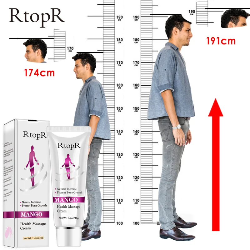 

RtopR Height Increase Massage Cream Foot heightening Body Care Conditioning Body Grow Taller Promot Bone Growth Products