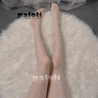paloli women sexy long stockings girl lingerie transparent elastic socks japanese alphabet pantyhose bottoming stockings 2021new