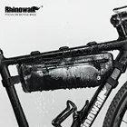 Велосипедные Сумки Rhinowalk, сумка на верхнюю трубу, переднюю раму, водонепроницаемая сумка для горных и дорожных велосипедов, треугольный чехол Pannier, сумки для велосипедных аксессуаров 2,5 л