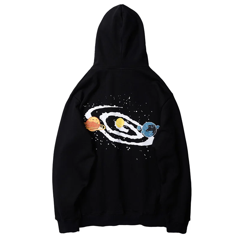 Вселенная футболка Теория большого взрыва с принтом пуловер начёсом толстовка