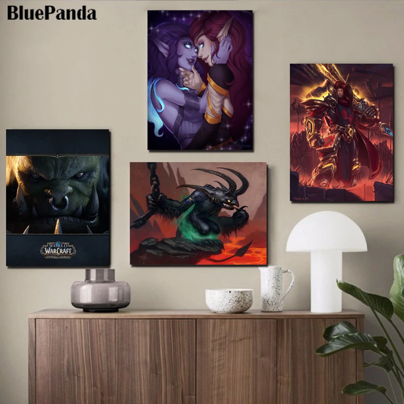 Warcraftes World Gang Boss Demon Jandice Barov Wall Art Canvas Painting Print Decorative Picture For Living Room Home Decor | Дом и сад