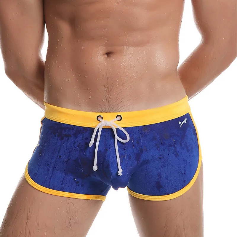 

Новые пикантные Для мужчин сексуальные купальники Спортивные трусы с низкой талией шорты с карманами; Брюки; Трусы-боксеры с изображением к...