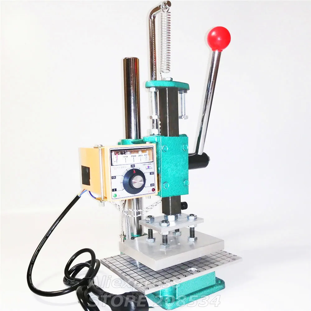 Manual Stamping Machine leather printer Creasing machine hot foil stamping marking press embossing 10X13CM | Дом и сад