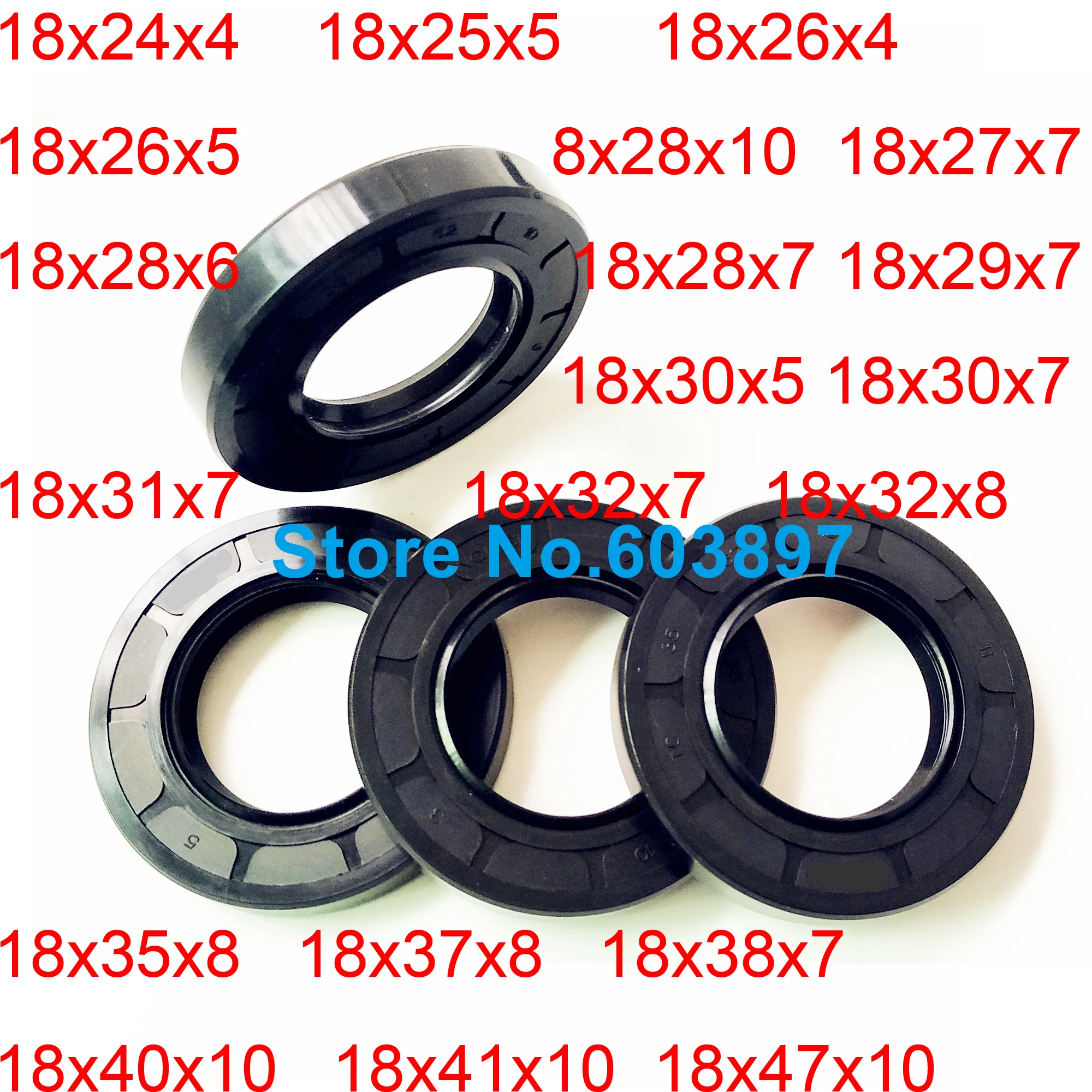 Каркасный вал TC 2 шт. нитрил бутадиен Нитриловый каучук Уплотнительная резиновая