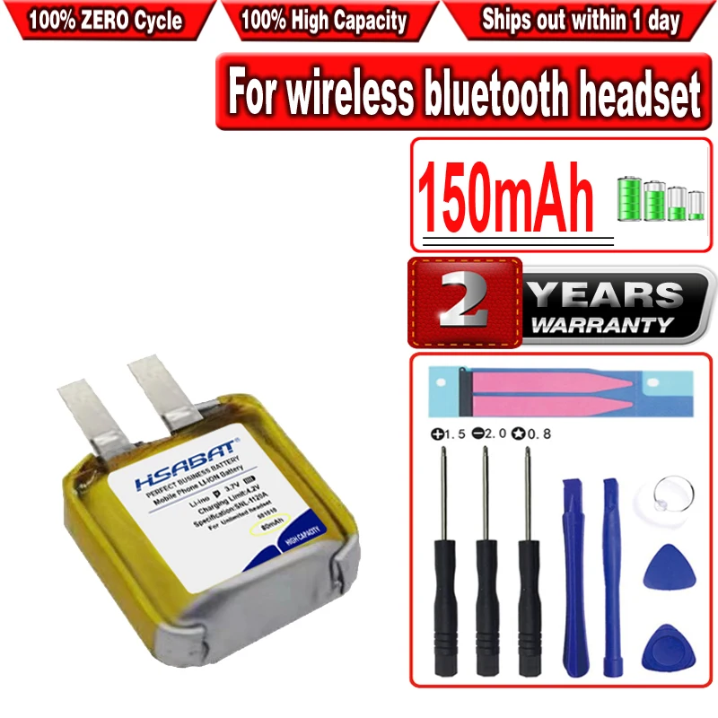 

Специальный аккумулятор HSABAT 150 мАч для беспроводной Bluetooth-гарнитуры 400909 401010 аккумулятор для игрушек GPS,mp3