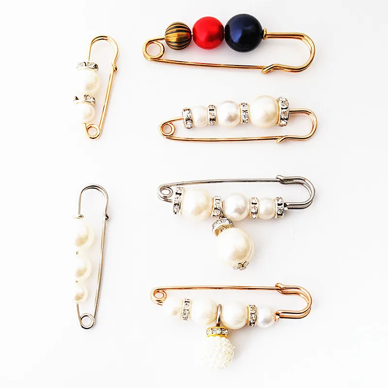 Распродажа-распродажа-брошь с жемчугом Простой Жемчуг фиксированный ремешок