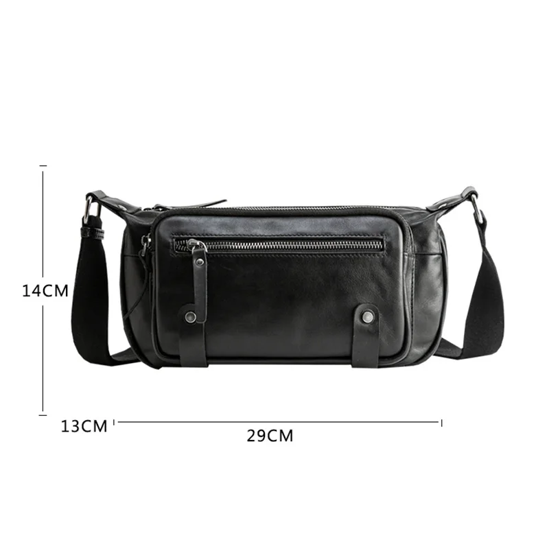 AETOO Leather men's sloping bag high-capacity head-layer cowhide fashion locomotive shoulder hundred with street |