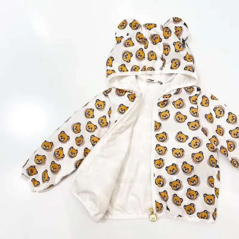 

New baby bear sun proof clothing windbreaker light and breathable light baby boy girl coat children sun proof clothing,fashion