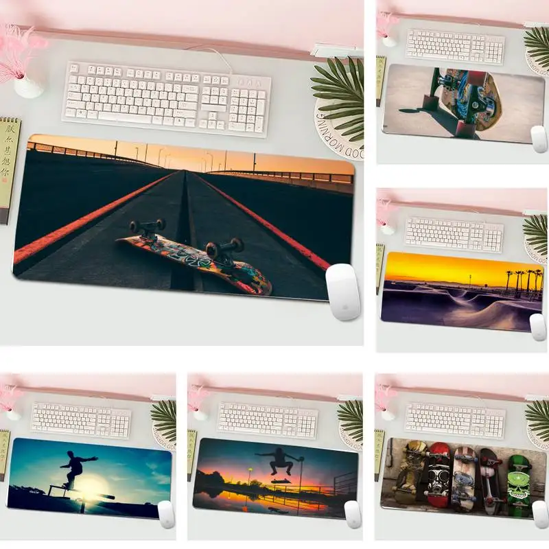 

Skate wallpaper Comfort Mouse Mat Gaming Mousepad Gaming Mousepad XL Large Gamer Keyboard PC Desk Mat Computer Tablet Mouse Pad