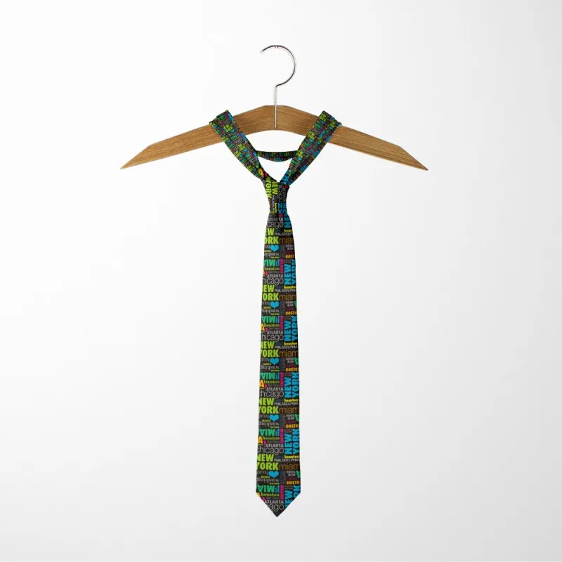 Модный текст в британском стиле мужской галстук 8 см Новинка Забавный цвет