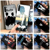 huagetop american tv show suits soft black phone case for huawei p40 p30 p20 lite pro mate 30 20 pro p smart 2019 prime