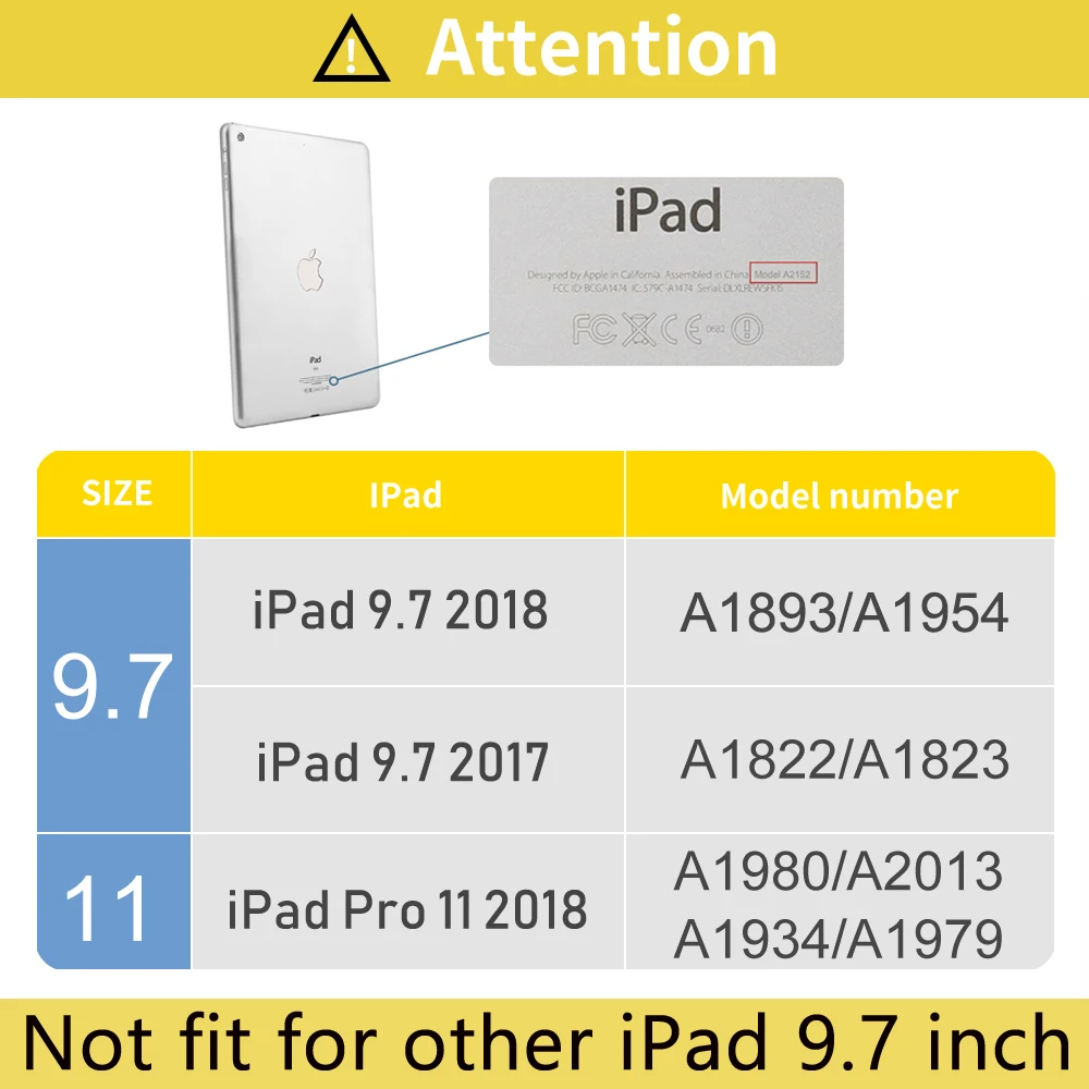 Чехол для iPad Pro 11 с держателем-карандашом для iPad 9,7 чехол мягкий силиконовый задний умный чехол для iPad 9,7 Funda Coque