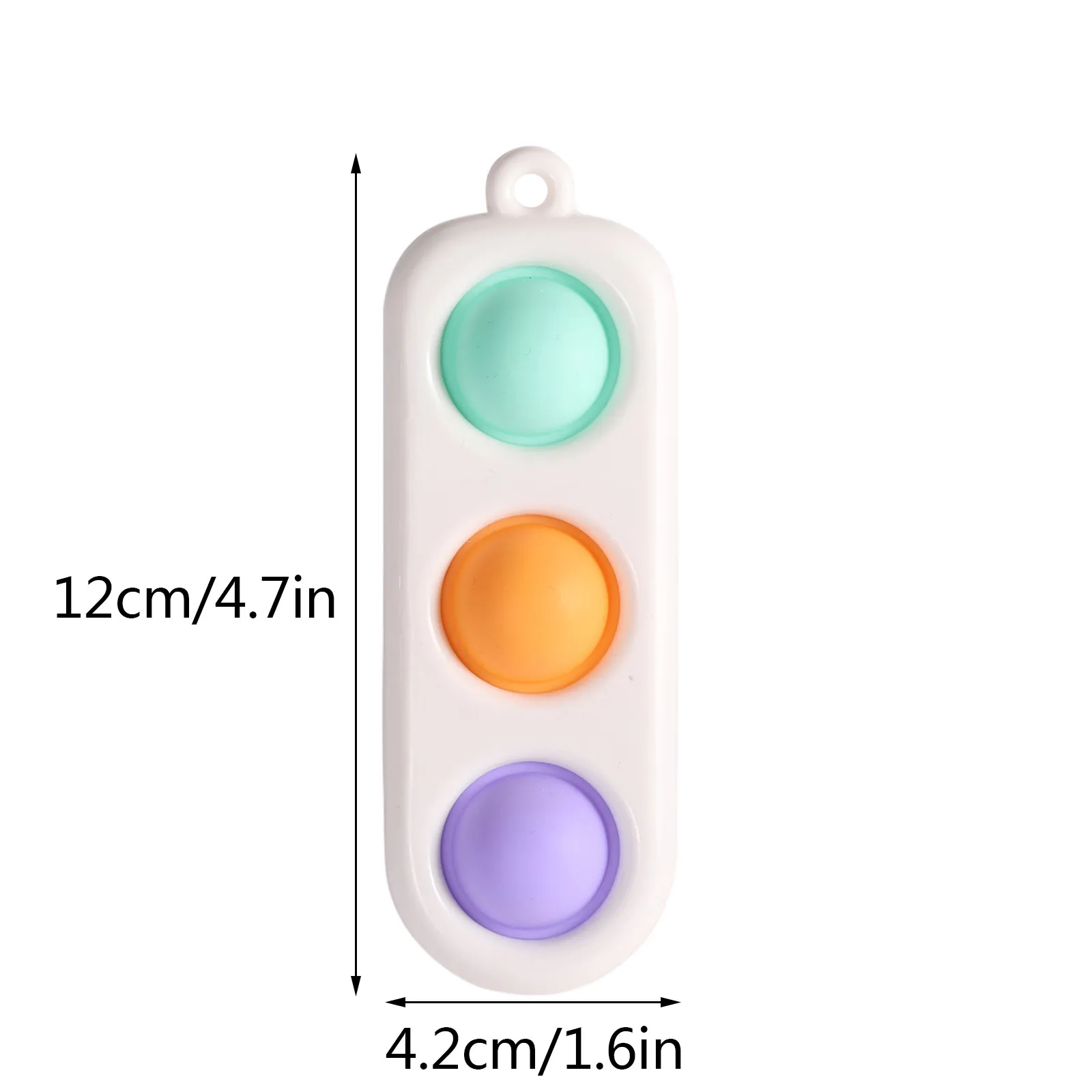 

Montessori Mini Popit Traffic Lights Dimple Toys Keychain Pressure Reliever Board Controller Educational Hand Abreact Silicone