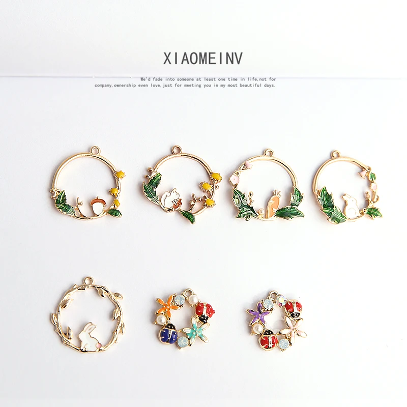 10 шт. милые романтические Милые простые серьги с цветком Милая подвеска модная