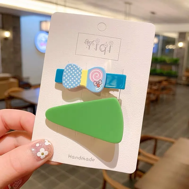 Маленькие девочки милые яркие цвета Акриловые нерегулярные прямоугольные