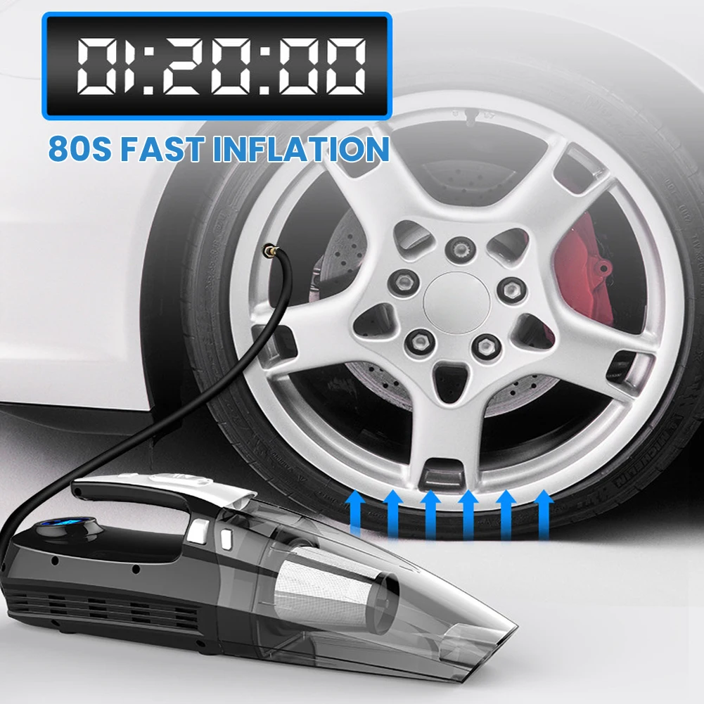 

Handheld Car Vacuum 12V 4 in 1 Cleaner Wet and Dry Mini 4000pa Super Suction Portable for Car vacuum cleaner Car Accessories