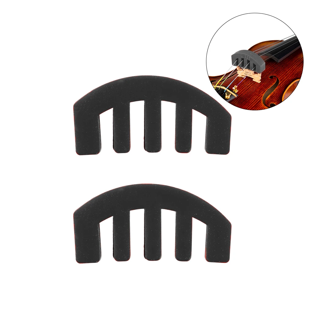 2 шт. 4/4 бесшумный резиновый акустический скрипка глушитель тихая тренировка