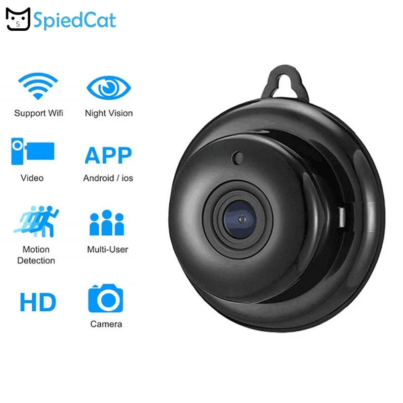 Мини IP Домашний Детский питомец охранное наблюдение Wifi HD Беспроводная маленькая