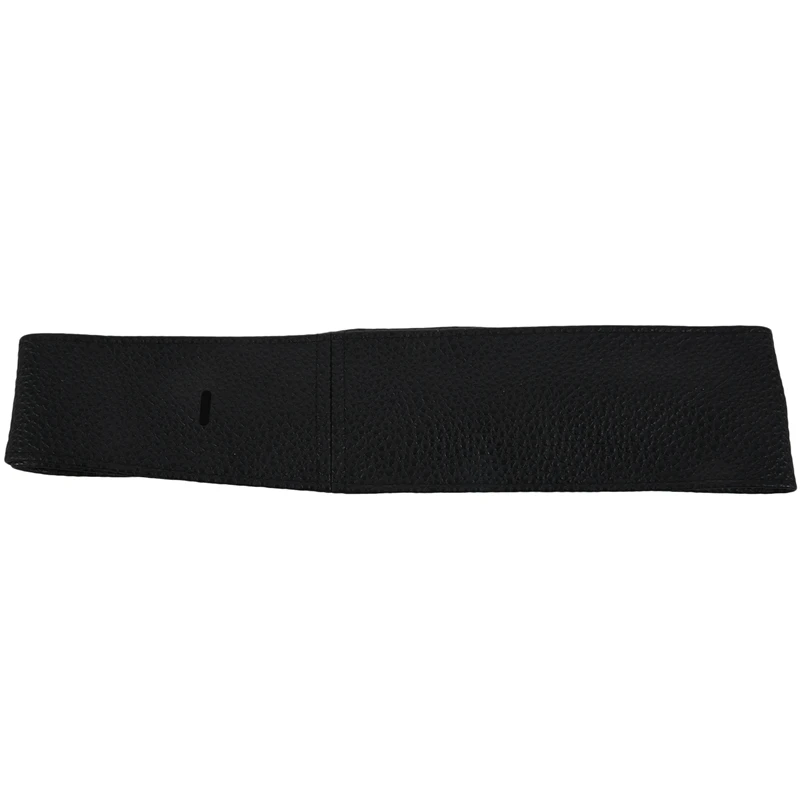 Женский широкий пояс из искусственной кожи с завязками вокруг пояса Obi черный в