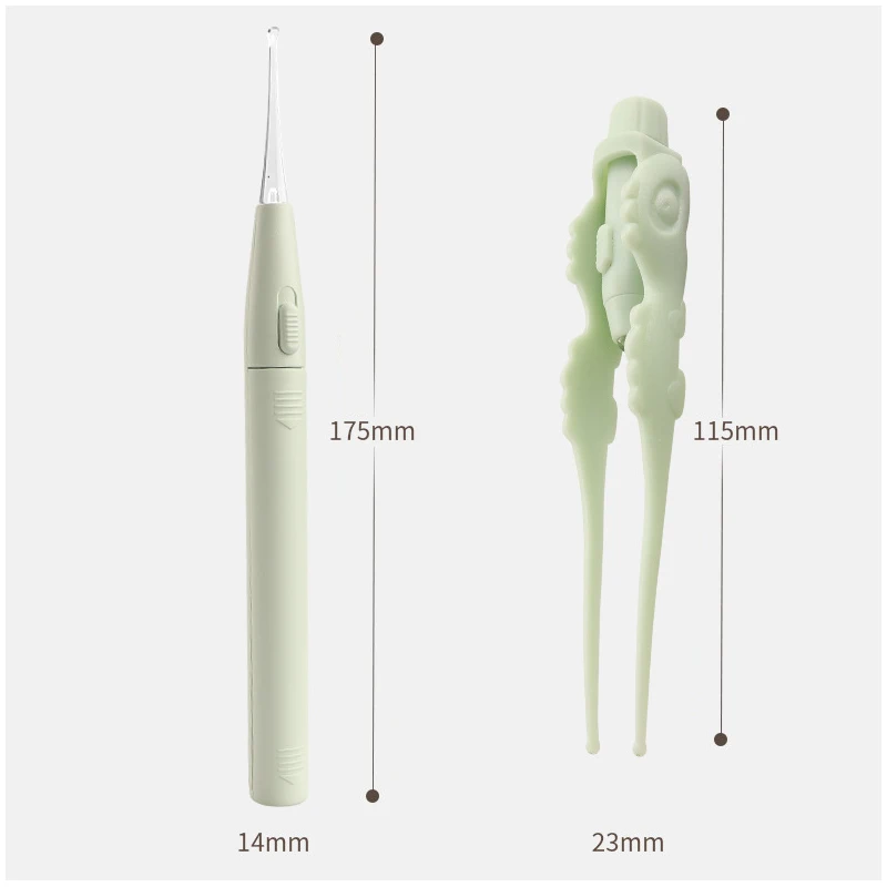 

Sumifun LED Light Earpick Tweezers Set Ear Cleaner Painless Earwax Curette Remover Spoon Baby Kids Hygiene Cleaning Tool