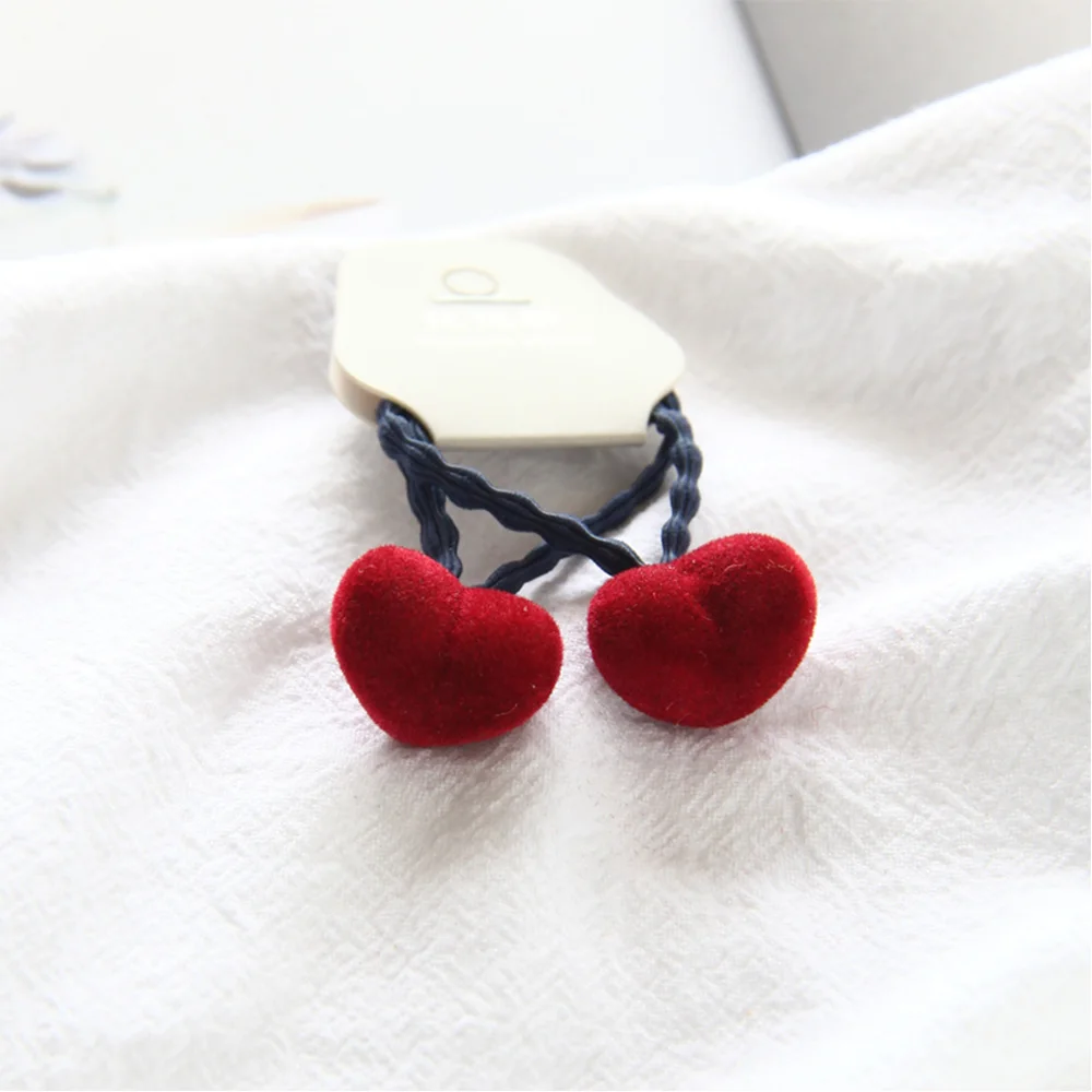 2 шт.резинки резинка резиночки для волос девочек Мягкие плюшевые шарики