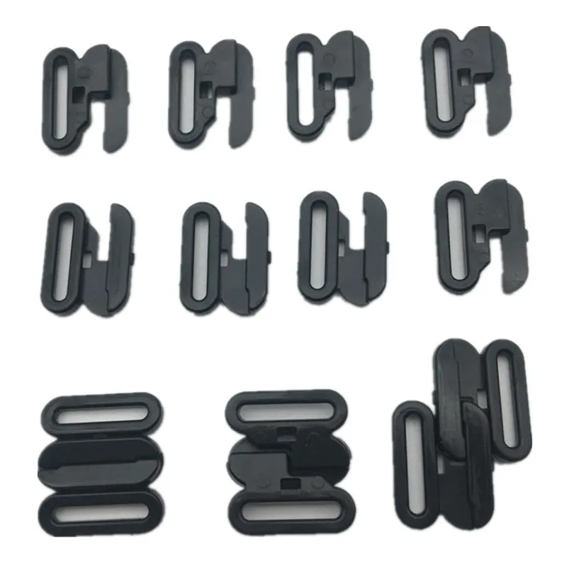 

1000 sets mum bra plastic buckles handmade ribbon adjustable diy material bra underwear straps hook clasp slide clips