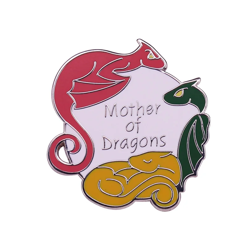 Брошь с тремя головками Дракон dragon-hatcher Dany pin | Украшения и аксессуары