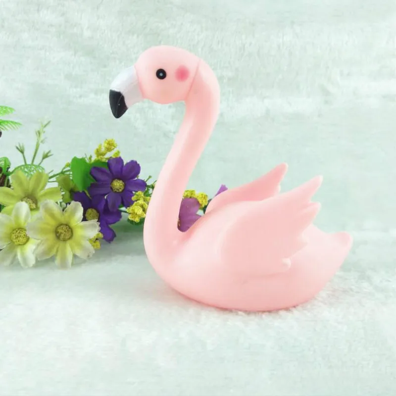 1pc Flamingo Pink Goose Baking Decoration Happy Birthday Cake Tools Holiday Party Wedding Dessert Table Vinyl Crafts | Дом и сад