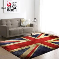 bubble kiss british flag carpet for living room kids crawling play balcony decoration mat home flannel 3d printed bedroom rug