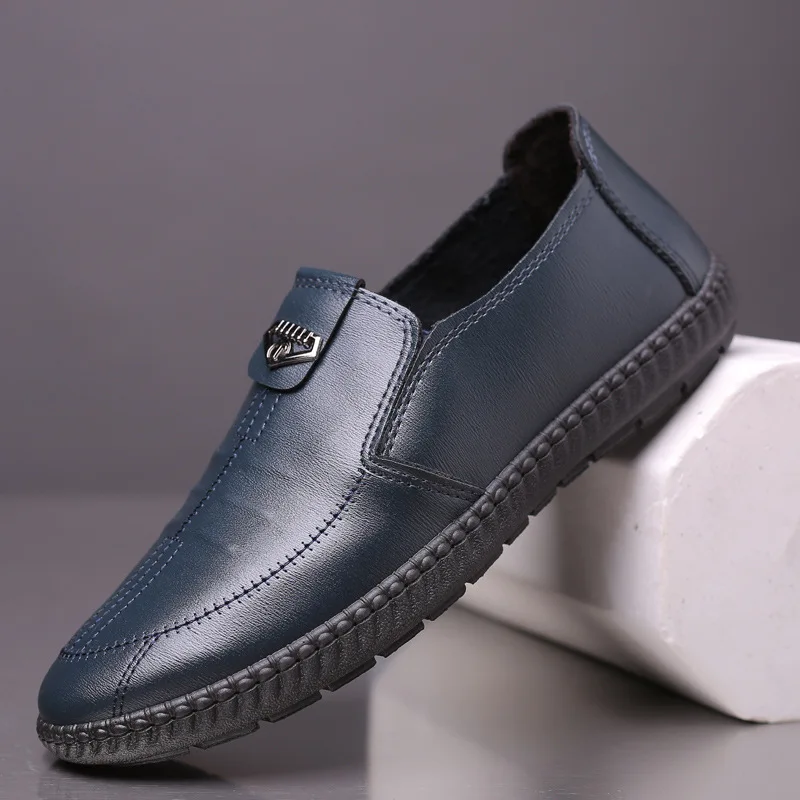 Туфли Mazefeng мужские из лакированной кожи роскошные брендовые Повседневные