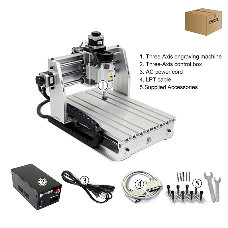 Mini CNC 2520T Router ER11 Collect PCB Engraver Wood Metal Aluminum Milling Engraving Carving Machine | Инструменты