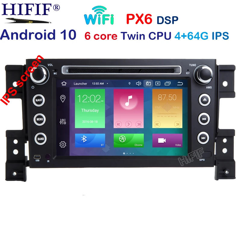 DSP IPS Android 10 0 4G 64G 2 DIN Автомобильный GPS для SUZUKI GRAND VITARA dvd-плеер Радио Стерео навигация