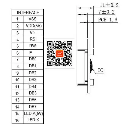ЖК-экран 1602A дисплей LCM1602A 3 V / 5V синий экран 2 шт./лот | Электронные компоненты и