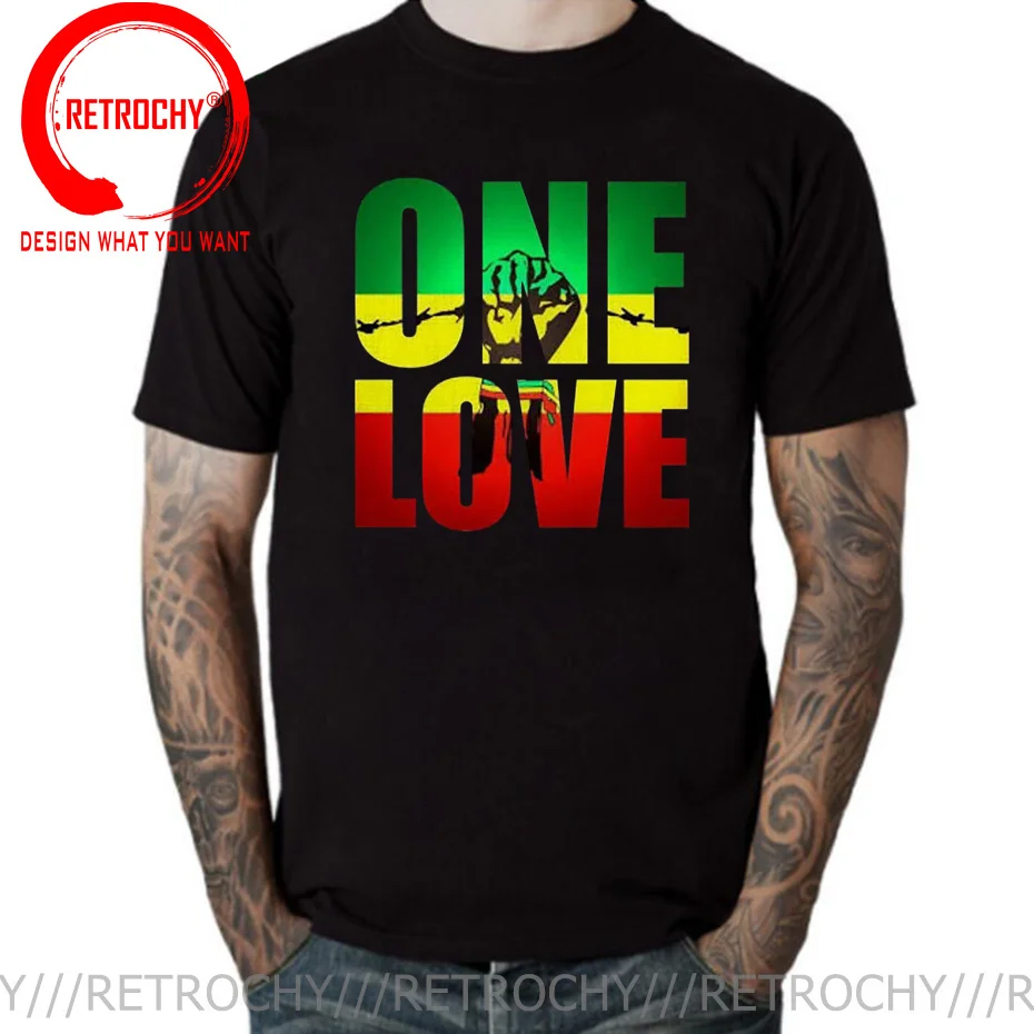 

Rasta One Love футболки Регги Растафари музыкальные подарки для любимых футболки хип-хоп рэпер музыка импульсный звук волна флаг Ямайки футболка