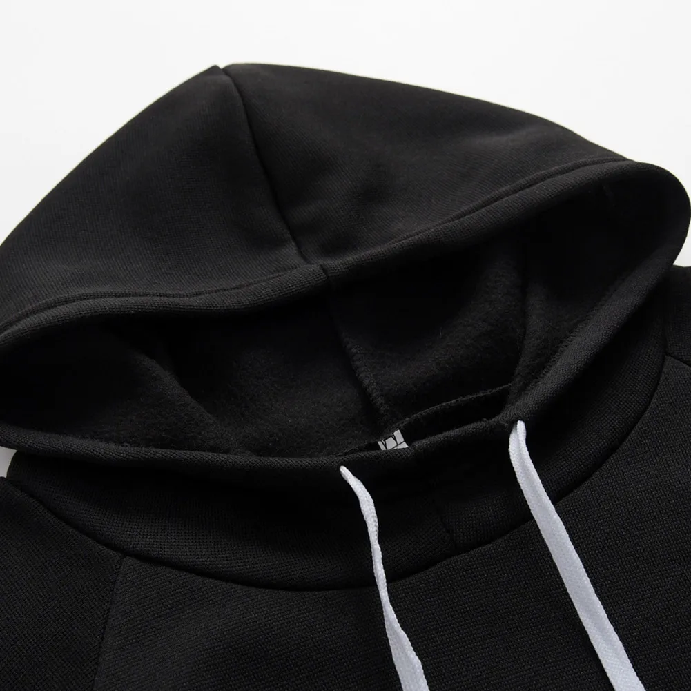 Женский пуловер с капюшоном и карманами комплект из свитера брюками спортивный