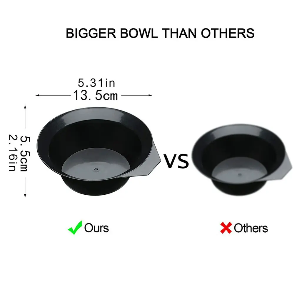 

26 Pieces Hair Coloring Tool Set Hairdressing Tools Comb Brush Disposable Shower Cap Latex Gloves Hair Dyeing Bowl