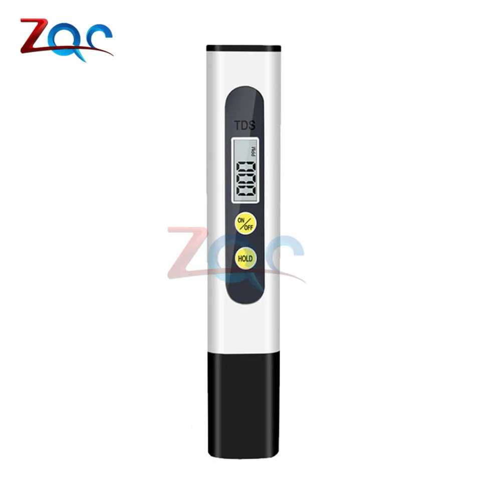 PPM l Protable Digital TDS Medidor de Agua Tester Pen Tap Agua embotellada Calidad Filtro Pureza Monito 0 ～ 9990mg Herramienta de medición 