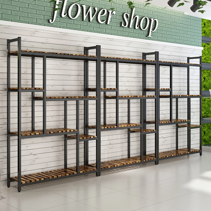 Полки для цветов из твердой древесины многоуровневый стеллаж выращивания в доме